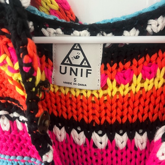 UNIF Dweller Multicolored Knit Striped Cardigan - Picture 8 of 10